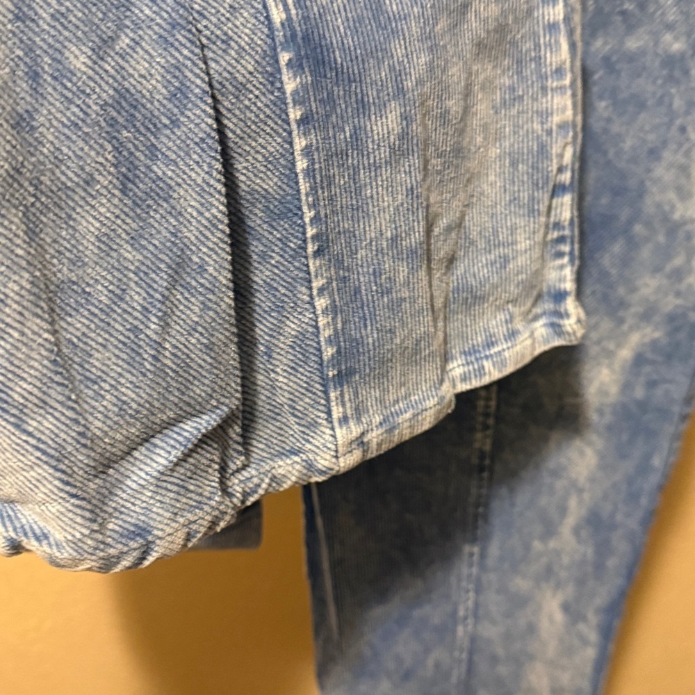 Stylish fade wash Blue Women's Cord Pants Jeans​ - Picture 6 of 8